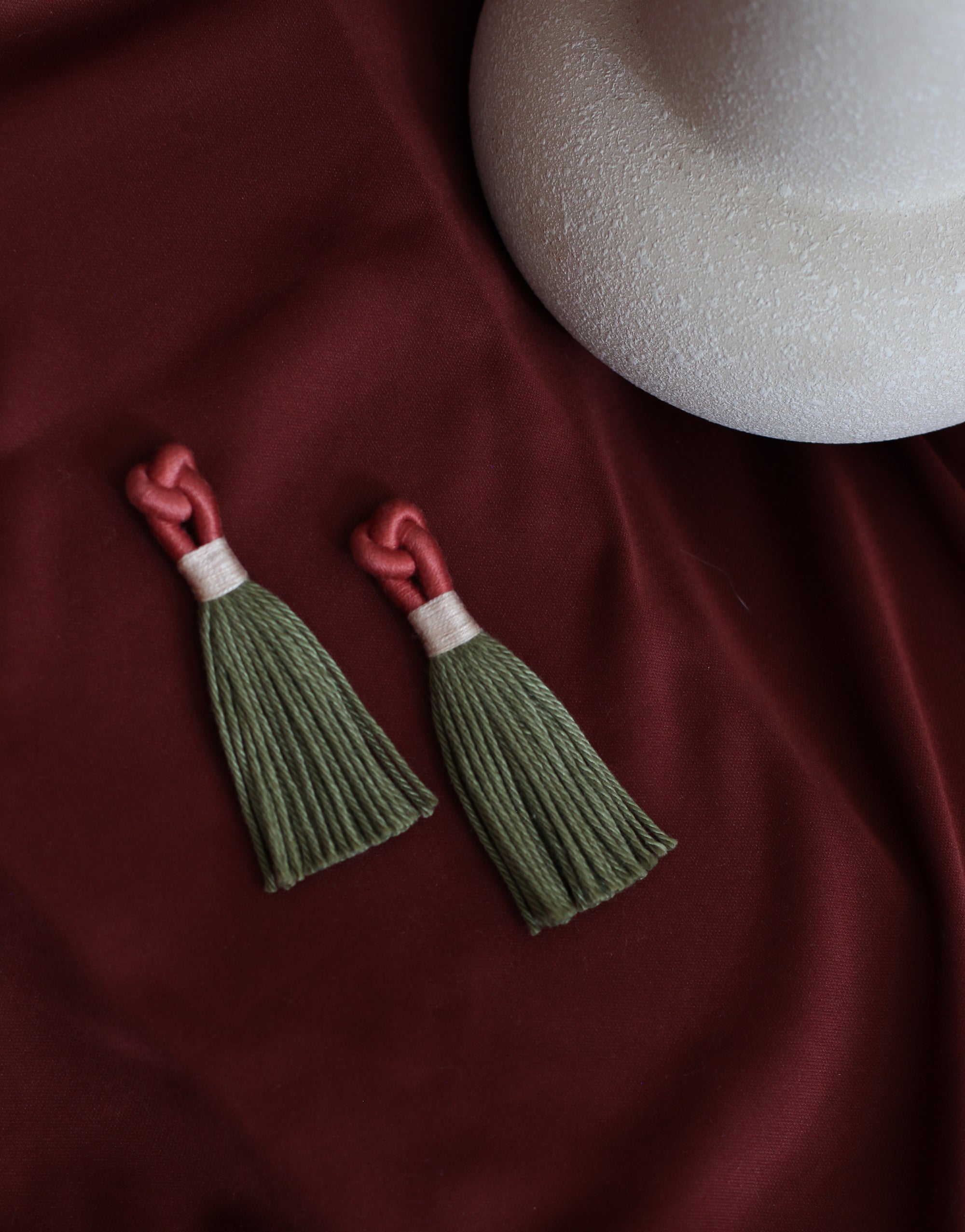 Mini HATI Knot - Coral / Moss